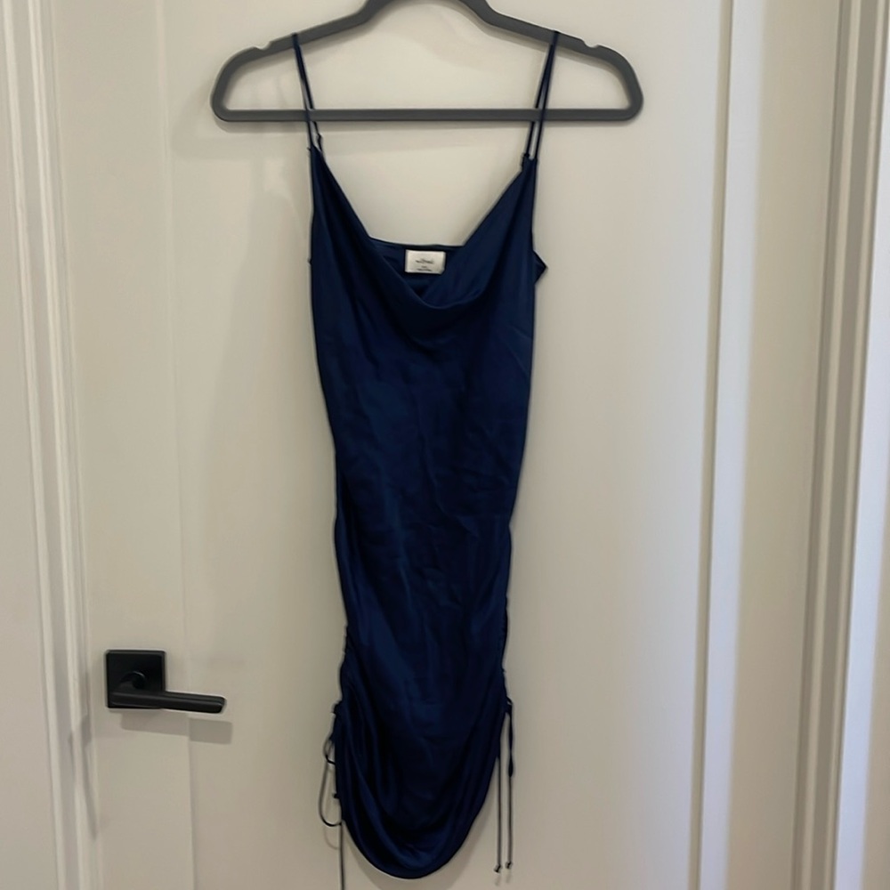 Aritzia Wilfred Navy Blue customizable dress. Size XXS